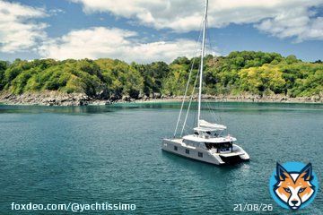 Sail GINETTE, a 2021 Sunreef 70 catamaran in French Polynesia! Length: 22.8m, Guests: 8, Cabins: 4, Crew: yes. Ready to explore French Polynesia? Book your dream vacation now! #YachtCharter #FrenchPolynesia #LuxuryTravel #yachtissimo