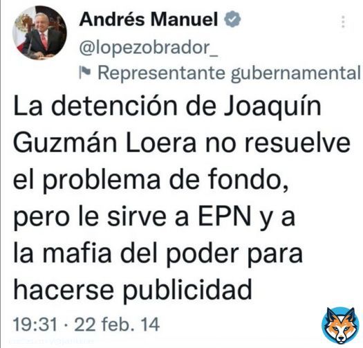 Siempre hay un tuit @lopezobrador_  Ovidio Guzm&aacute;n, El Rat&oacute;n, Culiac&aacute;n, Guasave, Mochis, Mazatl&aacute;n