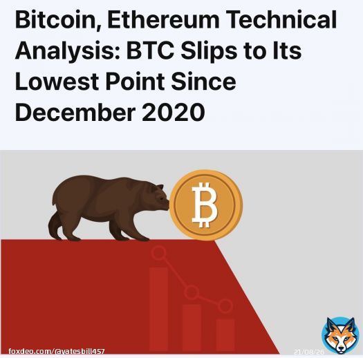 #Bitcoin &nbsp;&nbsp; plunges to its lowest level since December 2020, as #crypto sell-off intensifies. @YatesBill457 #S&P500 #BTC &nbsp; #Coinbase #terraluna #VOLT