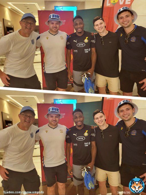 England and Reading FC fans at the World Cup trooped into Black Stars camp to see Baba Rahman. Wholesome moment