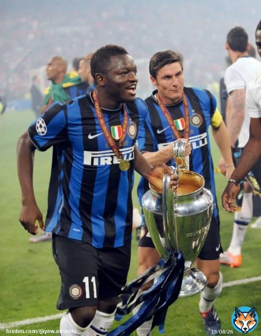 Sulley Muntari was part of Jose Mourinho&rsquo;s iconic Inter Milan team that last won the UEFA Champions League in 2010.