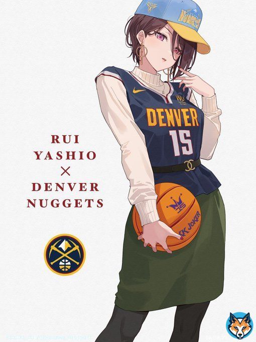 【バンドリ&times; NBA  その25】 るいるい&times;デンバーナゲッツ &ldquo;The Joker&rdquo;  【BanG Dream! &times; NBA  No. 25】 Rui-Rui &times; Denver Nuggets  &ldquo;The Joker&rdquo; #バンドリ　#八潮瑠唯