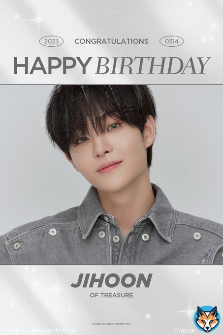 HAPPY BIRTHDAY JIHOON  2023.03.14  #TREASURE #트레저 #JIHOON #지훈 #HAPPYBIRTHDAY #20230314 #YG