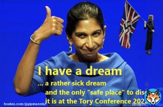 Suella Braverman struggles to keep her Fascism from showing! #ToryFascistDictatorship