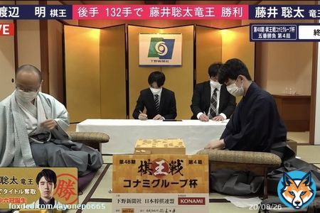 【速報】藤井聡太六冠が誕生！　棋王戦で渡辺明相手に３勝１敗　20歳８カ月での六冠達成は史上最年少  #棋王戦 #藤井六冠 #将棋