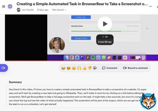 Just realised that Loom offers an AI summary for videos, so instead of the transcript I'll use that on the video pages - even better!