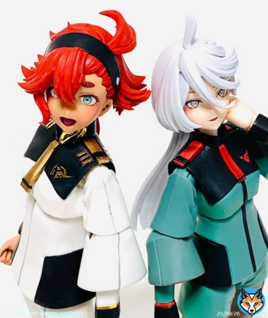 【水星の魔女】 第1クール終了記念Blu-ray＆DVD描き下ろしジャケット風ツーショット\u2606  作例記事はこちら&darr;     #水星の魔女 #G_Witch #ガンプラ #gunpla #ガンダム #gundam
