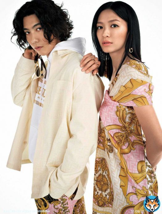 Power couple Kaku Kento and Eikura Nana for Harper&rsquo;s BAZAAR.  \u2728  #賀来賢人 #榮倉奈々 #ハーパーズバザー