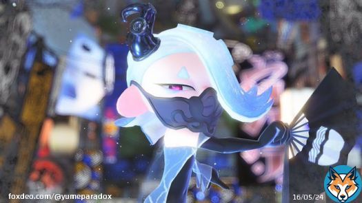 Shiver’s an ICE QUEEN!!!  I’ve been hoping to see this color on her for a long time and they DELIVERED. there’s simplicity in the design but it honestly makes me think of Marina’s Order fit  (like Side Order is dropping after this splatfest yall)