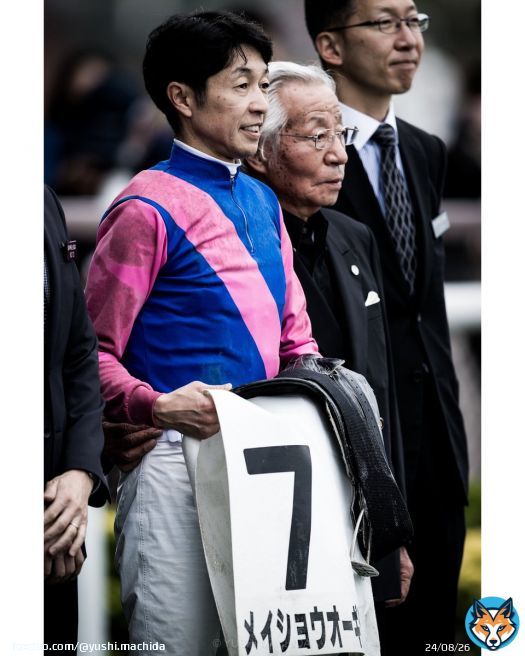 2022.05.21 Chukyo Racecourse Today's Yutaka.  オーナーのユタカ愛が感じられる一枚。  #武豊 #YutakaTake #メイショウオーギシ #中京競馬場