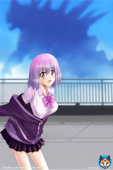 #グリッドマンユニバース 過去絵ですが、新条アカネで映画公開記念をお祝い！ #GRIDMAN_UNIVERSE  #グリッドマン