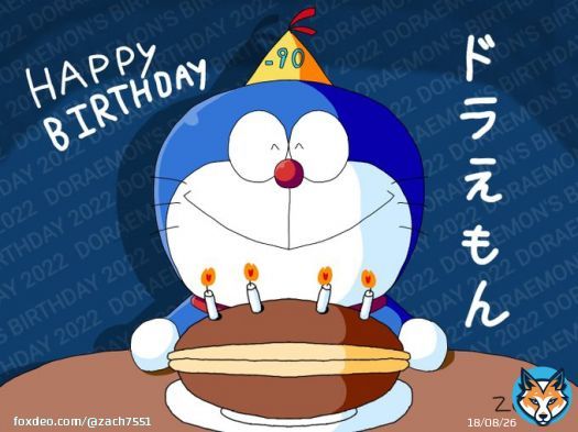 I was originally gonna do this tommorow, but I just realized today is his birthday in Japan's time zone !  Here's to 90 more, you earless neko-gata-roboto !!  #ドラえもん生誕祭 #ドラえもん生誕祭2022 #ドラえもん #Doraemon