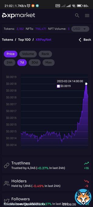 @xrpaynet holders are like what is going on right now ! #xrpaynet token is up 12.81% in the last 24h. Has the crypto  bull run started ? #XRPL #XRPArmy #XRPCommunity #XRP #trading #Cryptocurency