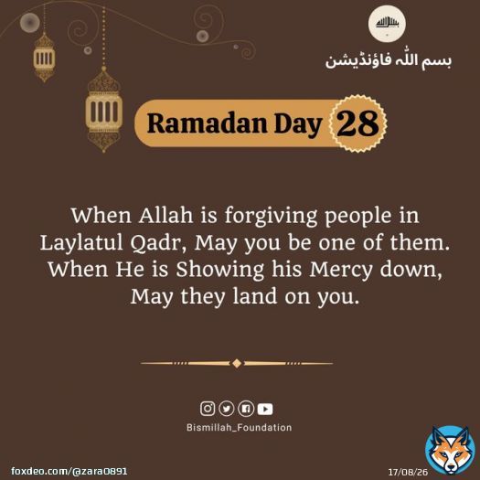Ramadan day 28 @BMFoundation01  #Ramadan  #mercy  #رمضان_2023  #رحم #ليله_القدر_خير_من_الف_شهر  #ليلة_القدر  #ليله_27