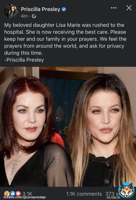 May God show you mercy and restore your health to the glory of His name.. Love you lisa stay strong   #LisaMariePresley #priscillapresley