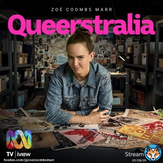 TONIGHT! This big wild queer baby sails into the world. With special co-host @NayukaGorrie, voiceover boss Anthony Brandon Wong, doco guide @Hannahgadsby & joke goblin @nickcoyles. Directed by Stamatia Maroupas & DOP&rsquo;d by Ben Lindberg, it&rsquo;s real special. Pls watch. Love youse.