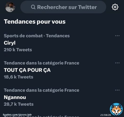 Je serre regardez en tendance y&rsquo;a quoi &laquo;&nbsp;TOUT &Ccedil;A POUR &Ccedil;A&nbsp;&raquo;