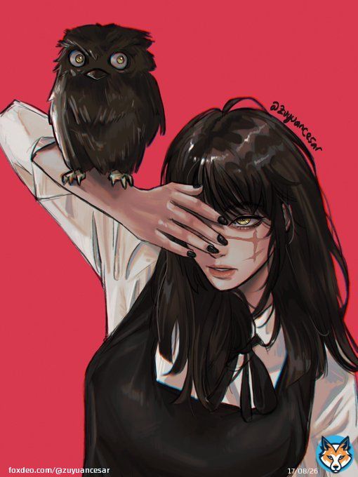 asa and cool birb  #asamitaka #chainsawman  #チェンソーマン