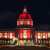 YAY AREAAAA   Landmarks are lit in red & gold tonight around The Bay ahead of tomorrow's #SuperWildCard weekend game.  #NFLPlayoffs x #FTTB
