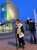 室蘭駅前にて  夕暮れ迫る駅前で演説  #北海道知事選挙 #街宣活動