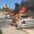 #Israeli Settlers attack Palestinians and set fire to several #Palestinian vehicles in the town of #Burin, #Nablus.  #IsraeliApartheid #16thOctoberGroup