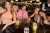 Photo shared by Antonela Roccuzzo on January 22, 2024 tagging @romarey_ventura, @sofibalbi, @elenagalera, and @benippe. May be an image of 5 people, champagne and text.