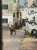 A Zionist terrorist soldier steals a school bag belonging to a Palestinian child on her way home.