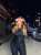 ad| @fashionnovacurve smiling at yaaaaa \ud83d\ude18   Skye Long Sleeve Corset Waist Jumpsuit - Black