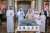 - #محمد_بن_زايد و محمد بن راشد و #ملك_البحرين يحضرون مأدبة غداء  #hhmbz1
