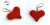 Hand-crocheted heart keychains or bag charms in organic cotton - I make these in a varitey of colours.   #EcoFriendly #GiftIdeas #EcoGifts #OrganicCotton