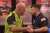 ???????????? ???????????????????????? ???????????????????????? ????????????????   Michael van Gerwen defies a nine-dart finish from Josh Rock (103.9) to seal an epic 10-8 victory with a 107.7 average and four ton-plus finishes for a place in the Quar