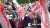 Russian state-owned media 'RIA Novosti' muted the sound, as crowd chanting 'fascists, fascists!' to the Russian delegation