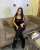 Photo by ᴍᴀʟᴀᴋᴀɪ \u265b مالاكاي on February 03, 2024. May be an image of 1 person, makeup, activewear, phone, sweatsuit, sweatpants and text.