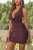 #affiliate #ChristmasGiftIdeas #womensfashion #giftsformom #giftsforher #Clothing #dresses This Halter Neck Lace Up Ruched Dress Comes In The Color Plum And In Sizes XS-L.