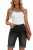 #affiliate #ChristmasGiftIdeas #womensfashion #giftsformom #giftsforher #Clothing #dresses Women's Roll-Up Denim Jeans Shorts. Sizes Are 4-18 And Colors Sky Blue, Black & Blue.