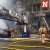 Firefighters battled a massive fire in Buffalo, New York. Video from the fire department&rsquo;s Facebook show firefighters being knocked to the ground from an explosion while battling the fire.