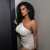 Photo by Rahaf Mohammed on January 19, 2024. May be an image of 1 person, hair, makeup, dress and text.