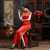 Tight red satin silk cheongsam #cheongsam #qipao #traditionaldress #satin #satindress #satinfeitsh