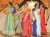 5 women in silk satin sarees #saree #sari #satinsaree #silksaree #satin #traditionaldress #satintraditionaldress #indiandress #satinindian