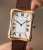 Cartier Bambou Coussin, une montre en or 18 carats aux formes g&eacute;n&eacute;reuses produite dans les ann&eacute;es 70