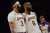 The Lakers are 16-4 in the playoffs when both LeBron and AD score 20+ points.  Game 1: AD - 30 pts, LeBron - 22 pts, Lakers win Game 2: AD - 11 pts, LeBron - 23 pts, Lakers lose Game 3: AD - 25 pts, LeBron - 21 pts, Lakers win  Warriors are in troubl