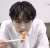 jungwon and his shrimp staring contest
