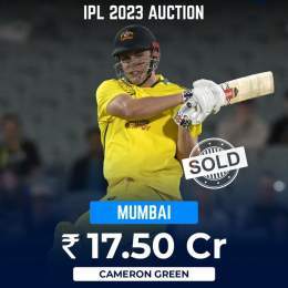 Cameron Green becomes the 2nd most expensive player in the #IPLAuction.  He will play for Mumbai! &nbsp; #IPL2023Auction