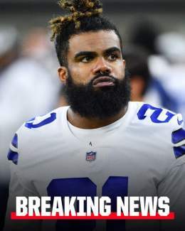 By designating Ezekiel Elliott as a post-June 1 cut, the Cowboys will save $10.9M in salary cap space with $5.8M in dead money. His contract will stay on the books until then, but he&rsquo;s free to sign with a team at anytime.