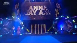 #JerichoAppreciationSocietys' @annajay___, with @TayMelo, making her way to the ring!  Watch #AEWDynamite LIVE on TBS right now!
