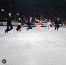 europeoniceさんのig 世界フィギュア エキシビション ウイナーズジャンプ #宇野昌磨 #坂本花織 #木原龍一 #三浦璃来 #りくりゅう #マジソン・チョック #エヴァン・ベイツ
