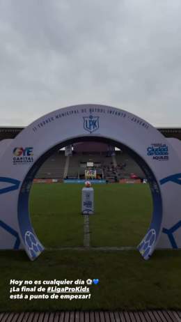 Hoy no es cualquier día La final de #LigaProKids está a punto de empezar en el estadio Christian Benítez en Parque Samanes #AsiSeHaceGuayaquil #AsiSeHaceDeporte #CiudadDeTodos @aquilesalvarez