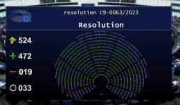 Европарламент только что проголосовал за трибунал для Путина.   За &ndash; 472. Против &ndash; 19                                          Зае....сь пыль глотать.