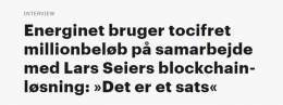 Sp&aelig;ndende historie p&aring; Version2 i morgen, ved kollega @Jschjoldager. L&aelig;s med. #dktech