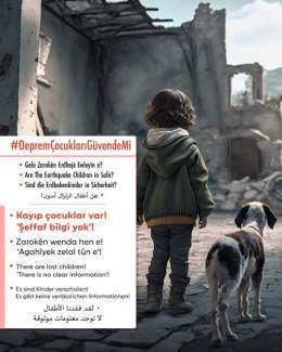 Earthquake. Trauma. Desperation #Deprem&Ccedil;ocuklarıG&uuml;vendeMi